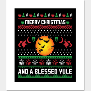 Merry Christmas and a Blessed Yule Posters and Art